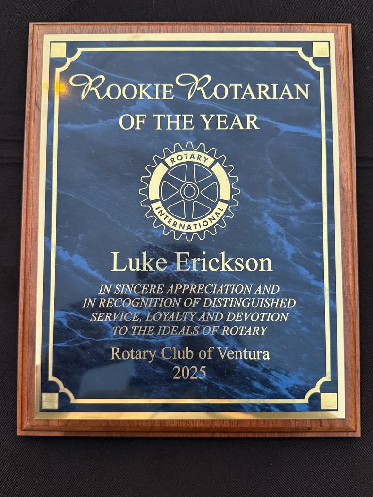 Luke Erickson at Rotary Club of Ventura